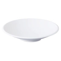 台和 23.5cmクーププレート 白MT SJ-51-WM 1個（直送品）
