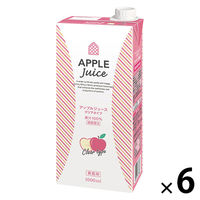 三井農林 ホワイトノーブル アップルジュース（クリアタイプ） 1L（1000ml） 1箱（6本入）