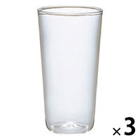 耐熱グラス 耐熱ガラス製 ガラスコップ タンブラー 300mL HPGー300 1セット（1個×3） HARIO（ハリオ）