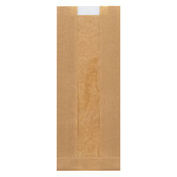 NF窓付耐油ガゼットパック ロング 未晒無地 1袋（100枚入）