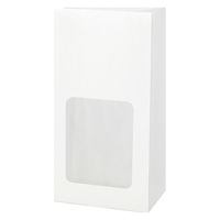 NF窓付耐油角底袋 No.6 白無地 1袋（100枚入）