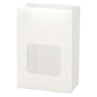 NF窓付耐油角底袋 11 - 6 白無地 1袋（100枚入）