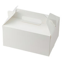 スリムエコキャリーケーキ箱 15×21 6～7個用 ホワイト 1袋（50枚入）