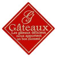 cotta ケーキピック 角 G-2 354 赤 1袋（100枚入）