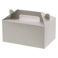 手提ケーキ箱 ４～５個用 ナチュラルグレー 1袋（25枚入）