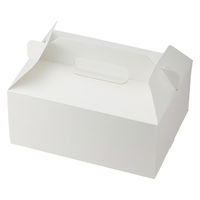 スリムエコキャリーケーキ箱 18×24 8～9個用 ホワイト 1箱（100枚：50枚入×2袋）