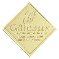 cotta ケーキピック 角 G-1 353 金 1箱（10000枚：100枚入×100袋）