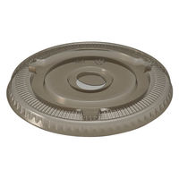 HEIKO A-PETカップ用平蓋 口径92mm用 C穴付き Ｎブラック  1箱（1000個：50個入×20袋）