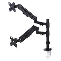 エレコム モニターアーム デュアル 2画面 メカニカルスプリング式 【~40インチ対応】 DPA-DSP01BK 1個