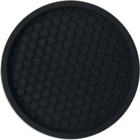 光 エッジ付吸盤防振ゴム バラ 黒 B-KQEG