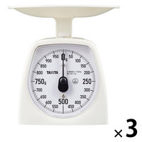 アナログクッキングスケール 1kg はかり KA-441-WH 1セット（1個×3） タニタ