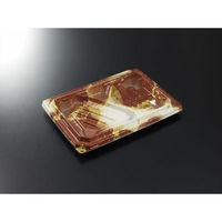 中央化学 弁当容器 CT宝台膳 23-16L 伊織BR 身 00772377 1ケース(600個(50個×12))（直送品）