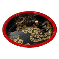 中央化学 寿司桶 HS 桶 M220 花泉-BK 身LL 00768075 1袋(50個)（直送品）