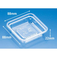 リスパック 透明カップ バイオ 88角 95 BS新 PABJ004 1ケース(1500個(50個×30))（直送品）