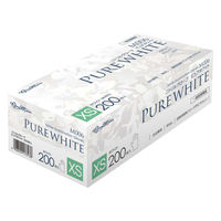 川西工業 ニトリルグローブ ピュアホワイト XS M006 1箱（200枚入）