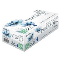 川西工業 ニトリルグローブ ピュアアクア XS M005 1箱（200枚入）