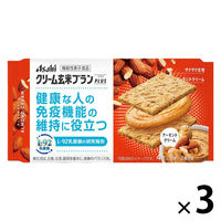 クリーム玄米ブランプラス アーモンドクリーム 1セット（1袋（4枚入り）×3） アサヒグループ食品