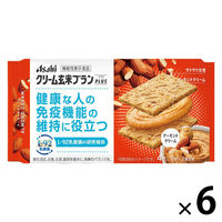 クリーム玄米ブランプラス アーモンドクリーム 1セット（1袋（4枚入り）×6） 機能性表示食品　アサヒグループ食品