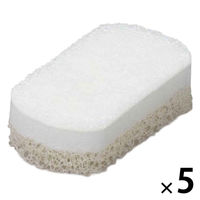 キッチンスポンジ 3層構造 トリプルスポンジ 食器用スポンジ スマートホーム2 ホワイト 白 337810 5個 オーエ