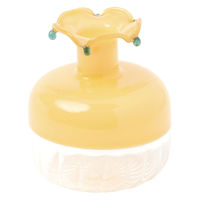 フラワーベース　カラーガラスベース イエロー studio CLIP