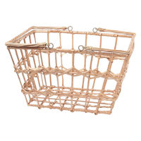 ワイヤーバスケット　柳アイアンバスケットL ナチュラル studio CLIP