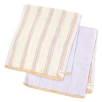 リバーシブルフェイスタオル2Pセット(GO ON THE JOURNEY) パープル studio CLIP