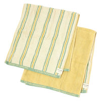 リバーシブルフェイスタオル2Pセット(GO ON THE JOURNEY) イエロー studio CLIP