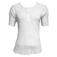 カヴァーワーク サーマル半袖シャツ ヘンリーネック ホワイト S TMF-6042 1着（直送品）