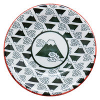 美濃陶苑 陶磁器 和文様富士山反型50皿 19-12-2 1セット(5個入)（直送品）