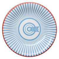 美濃陶苑 陶磁器 和文様矢羽反型50皿 19-16-2 1セット(5個入)（直送品）