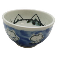 美濃陶苑 陶磁器 軽量4.0丼招き猫