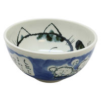 美濃陶苑 陶磁器 軽量5.0丼招き猫
