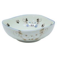 美濃陶苑 陶磁器 三角40鉢ミケブルー 22-14-2 1セット(5個入)（直送品）