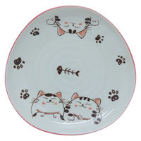 美濃陶苑 陶磁器 三角50皿ミケピンク 22-15-1 1セット(5個入)（直送品）