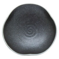 美濃陶苑 陶磁器 白抜き丹波黒変形三角鉢小 28-3-2 1セット(5個入)（直送品）