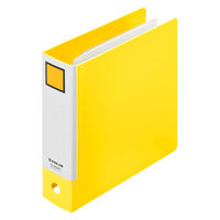 キングジム ミニリングファイル イエロー 3穴バインダー MN637ーY 1冊