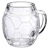 Borgonovo マグカップ 650ml ボルゴノヴォ ガラス サッカーボール 438610 1個（直送品）