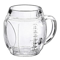 Borgonovo マグカップ 650ml ボルゴノヴォ ガラス フットボール 438613 1個（直送品）