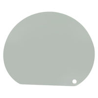 伊原企販 まな板 かまぼこ型 ワイド 抗菌 日本製 刃当たりなめらか抗菌まな板 スモーキーグリーン 451654 1個（直送品）