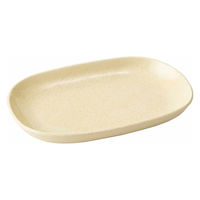 アサヒ興洋 プレート 19cm 小判皿 ベージュ 472581 1個（直送品）