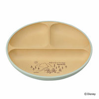 カノー プレート mA 抗菌 ランチプレート S ミッキーマウス グレー 473134 1個（直送品）