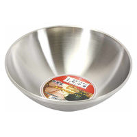 パール金属 麺鉢 中華家 ダブルステンレス製 ラーメンどんぶり 22cm 477223 1個（直送品）