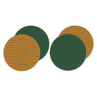 ダルトン コースター S/2 COASTER ROUND 2枚入 イエロー×グリーン 478022 1個（直送品）