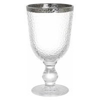 ダルトン グラス 280ml GLASS TABLEWARE OBO GOBLET GOLD PT RIM プラチナ 478614 1個（直送品）