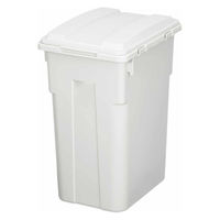 新輝合成 ゴミ箱 33L 連結カラー分別ペール 屋外兼用 ホワイトグレー 480490 1個（直送品）