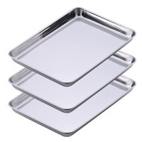 下村企販 角型トレー 3枚組 下ごしらえ ステンレス製 日本製 480745 1個（直送品）