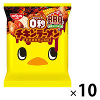 0秒チキンラーメン ＢＢＱ味パウダー付 1セット（1袋×1０） 日清食品