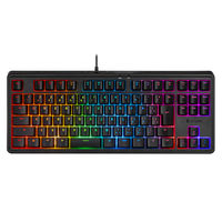 ELECOM - 未使用 ELECOM エレコム VK310C TKL GAMING KEYBOARD RGB EDITION 有線 ゲーミングキーボード 青軸 クリッキー FPS PC周辺機器 HY1149 未使用 ELECOM エレコム VK310C TKL GAMING KEYBOARD RGB