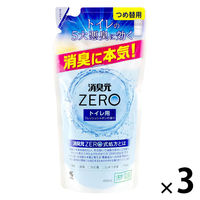 消臭元ZERO 詰め替え トイレ用 フレッシュシャボンの香り 消臭剤 400mL 1セット（１個×3） 小林製薬
