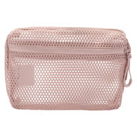 無印良品 立体メッシュケース ピンク Ｓ 約１１×１６×５ｃｍ 良品計画